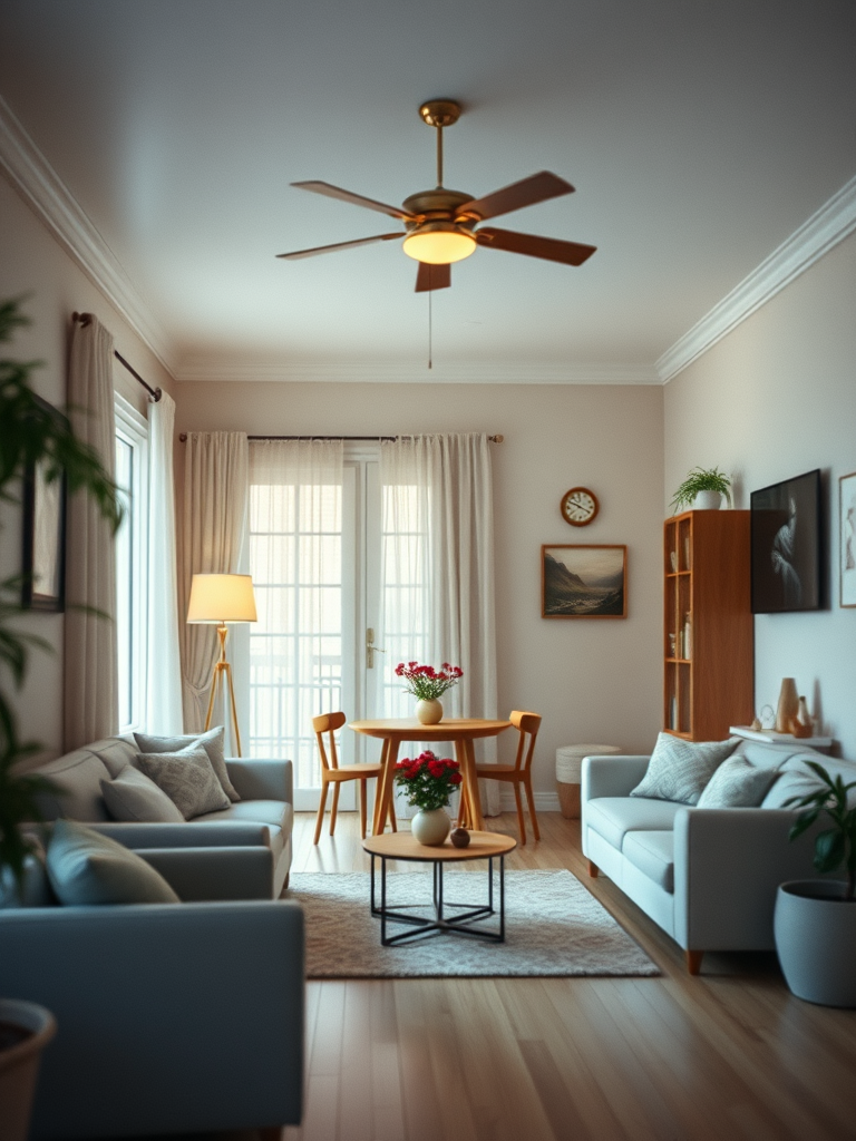 the entire inside of a clean home